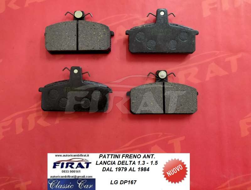 PATTINI FRENO LANCIA DELTA 79 - 84 ANT. (DP167)